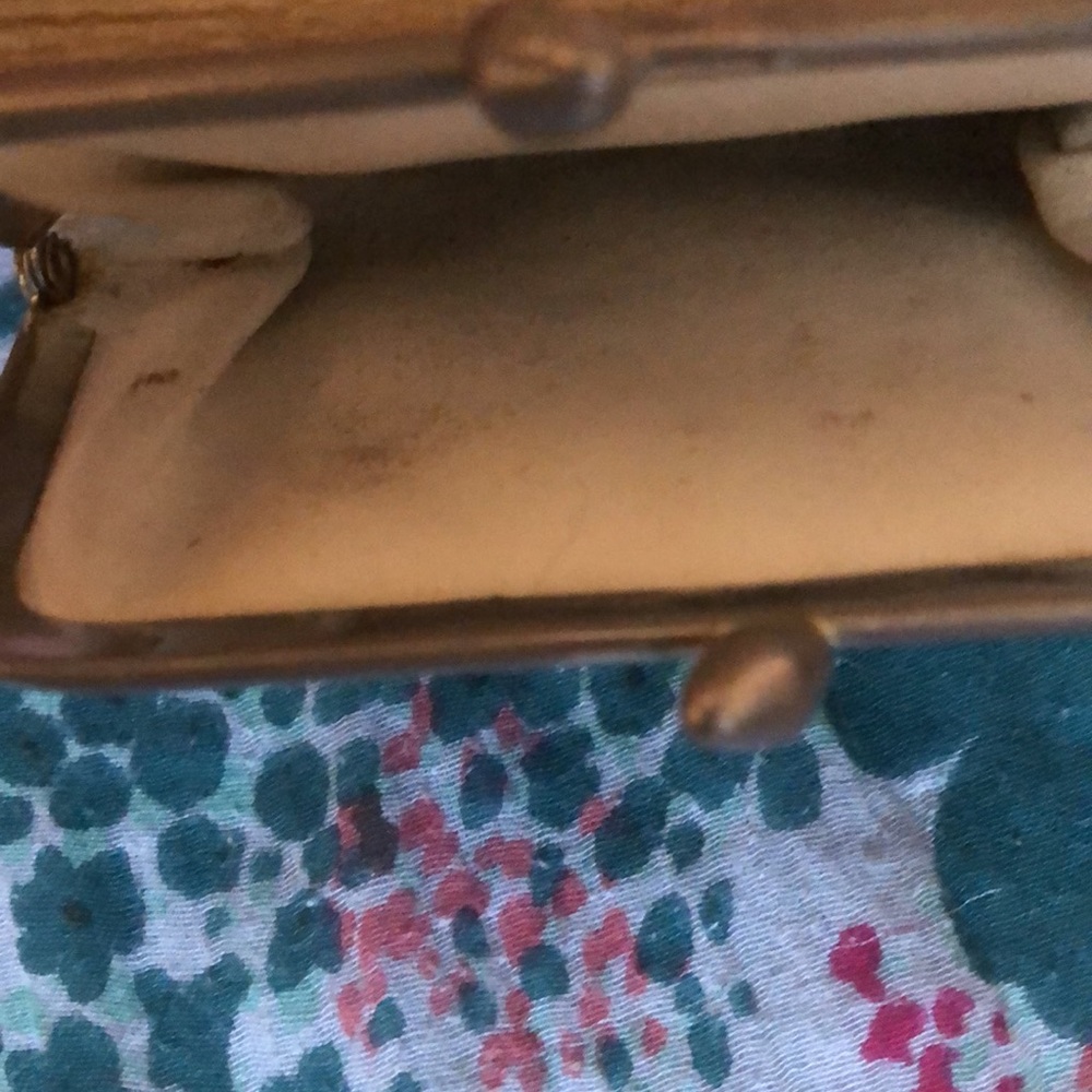 💜VINTAGE gold Buffalo calf wallet coin purse💜 - Picture 3 of 7